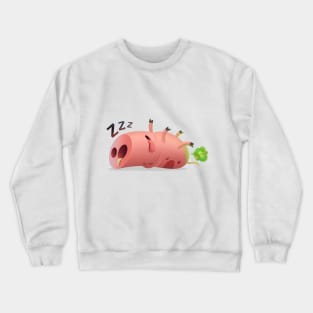 Sleeping pig Crewneck Sweatshirt